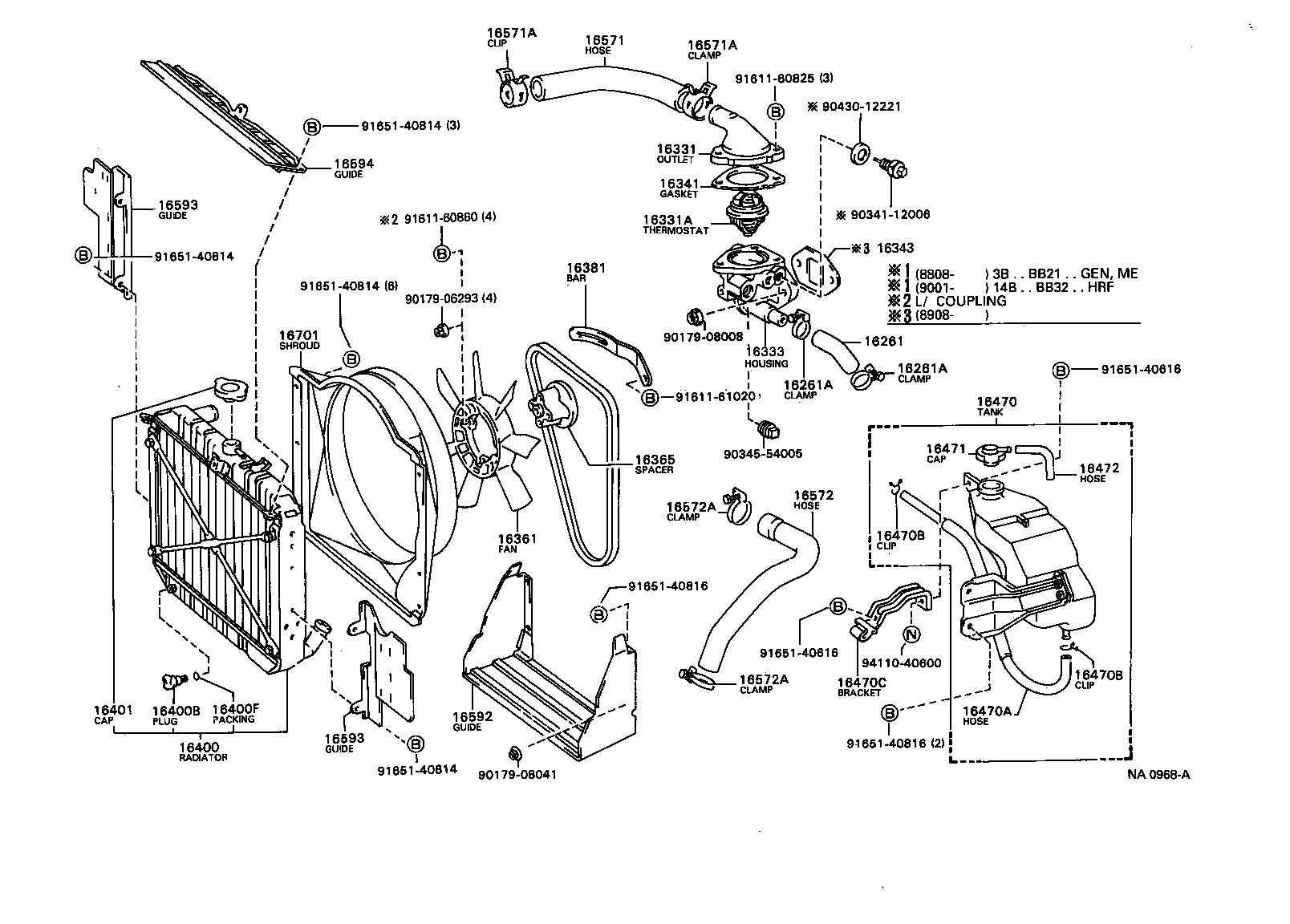  COASTER |  RADIATOR WATER OUTLET