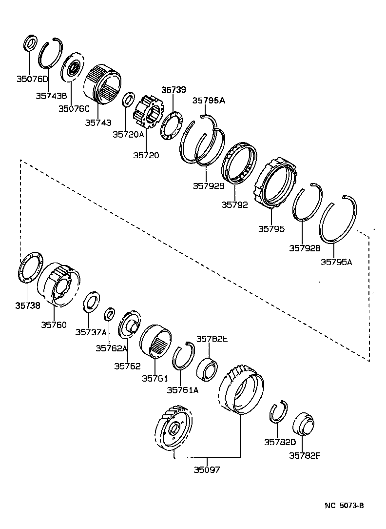  CAMRY |  PLANETARY GEAR REVERSE PISTON COUNTER GEAR ATM