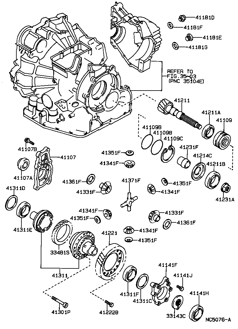  CAMRY |  FRONT AXLE HOUSING DIFFERENTIAL