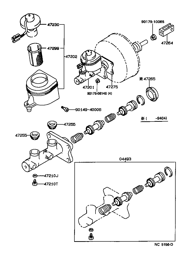  4 RUNNER TRUCK |  BRAKE MASTER CYLINDER