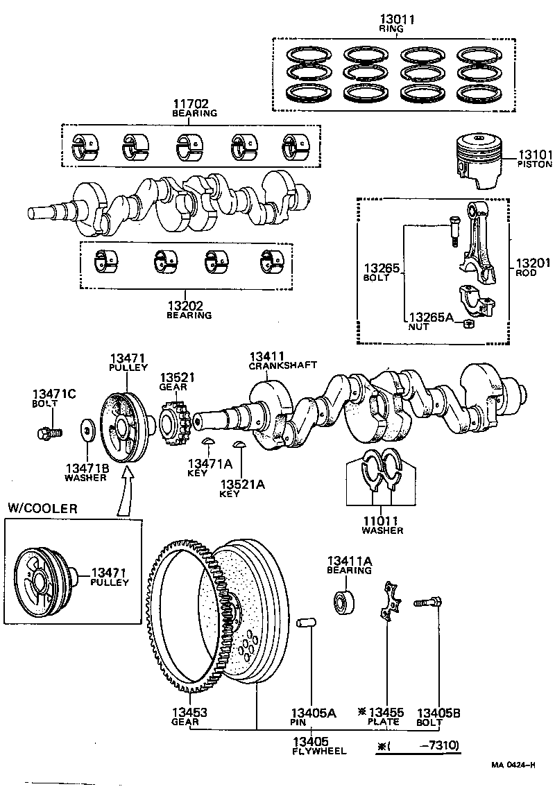  CARINA |  CRANKSHAFT PISTON