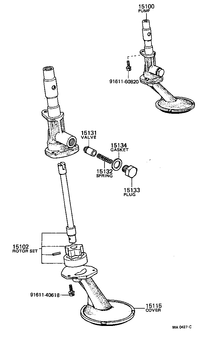  CARINA |  ENGINE OIL PUMP