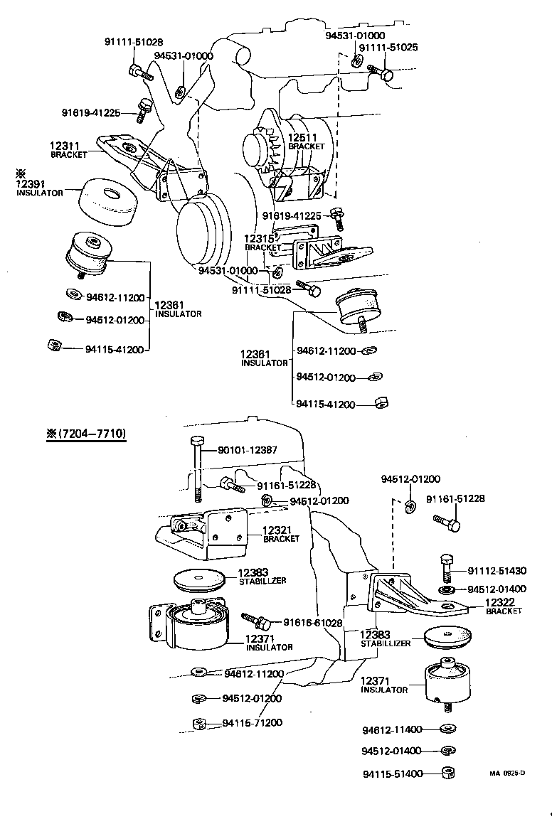  LAND CRUISER 40 45 55 |  MOUNTING