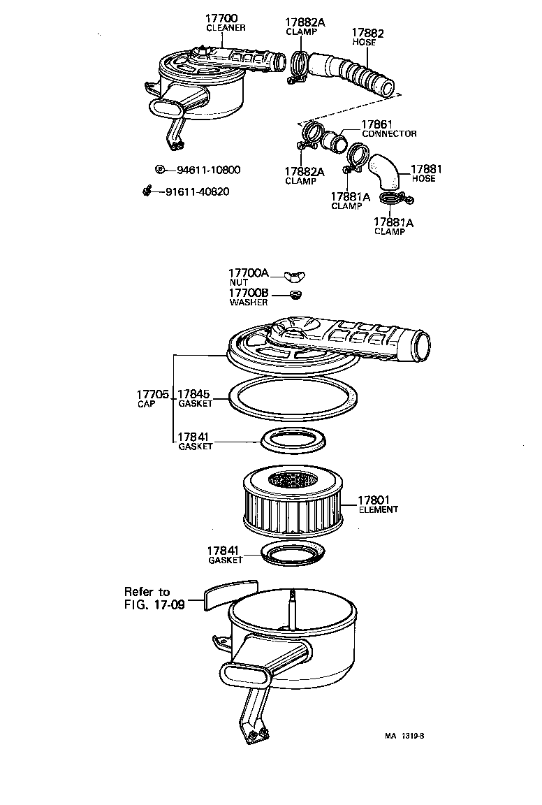  LAND CRUISER 40 45 55 |  AIR CLEANER