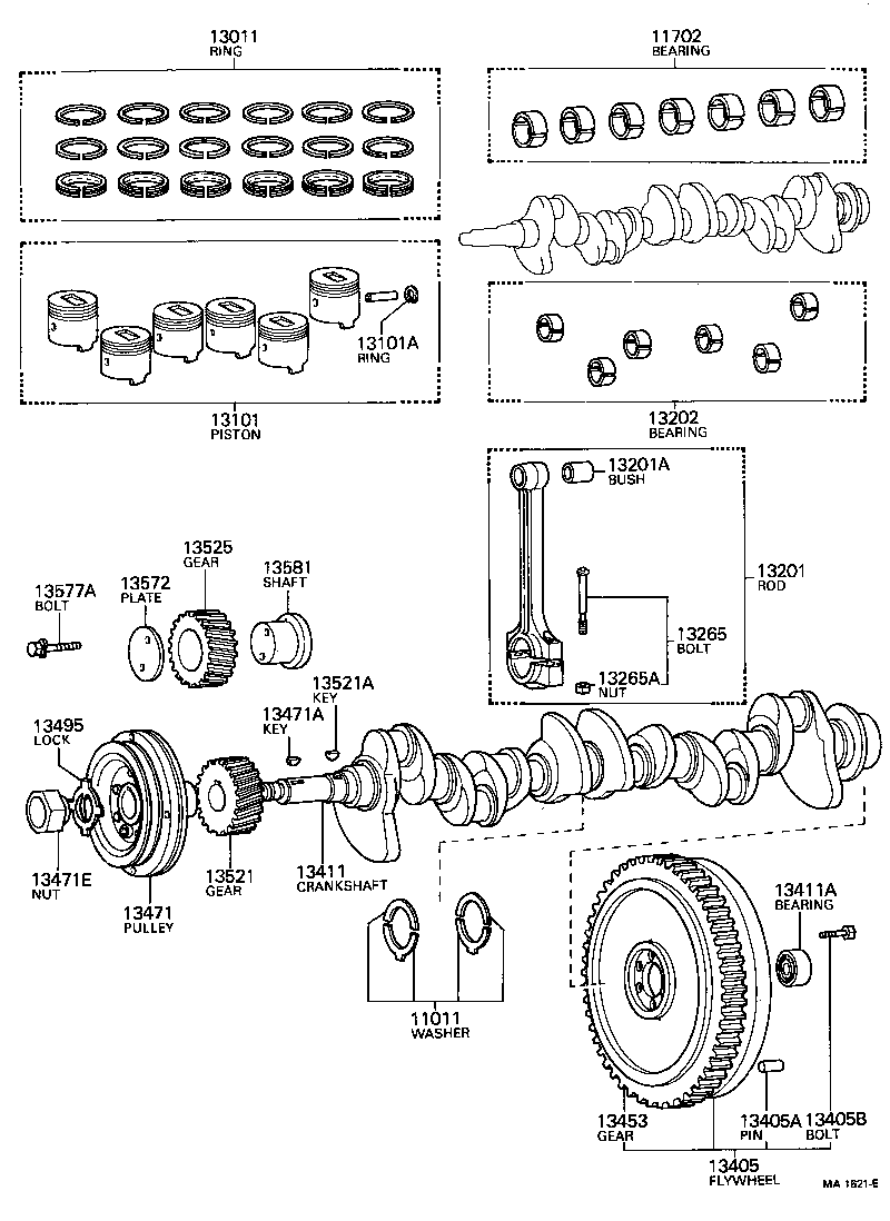  LAND CRUISER 40 45 55 |  CRANKSHAFT PISTON