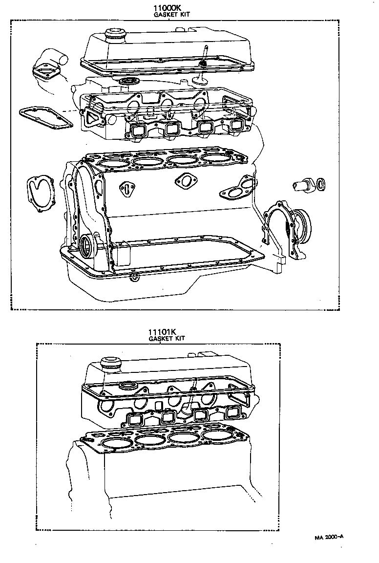  CARINA |  ENGINE OVERHAUL GASKET KIT