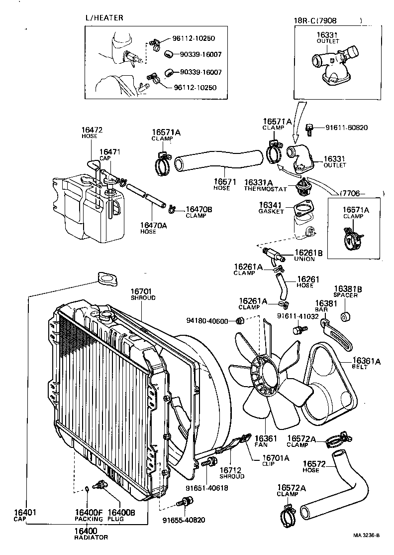  CRESSIDA |  RADIATOR WATER OUTLET