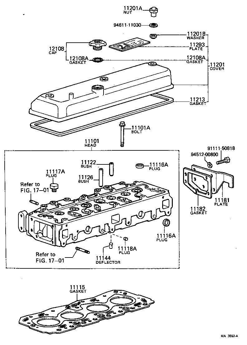  TOYOACE |  CYLINDER HEAD