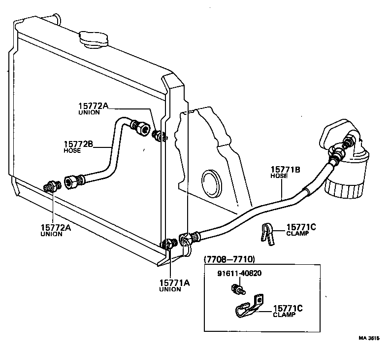  COASTER |  ENGINE OIL COOLER