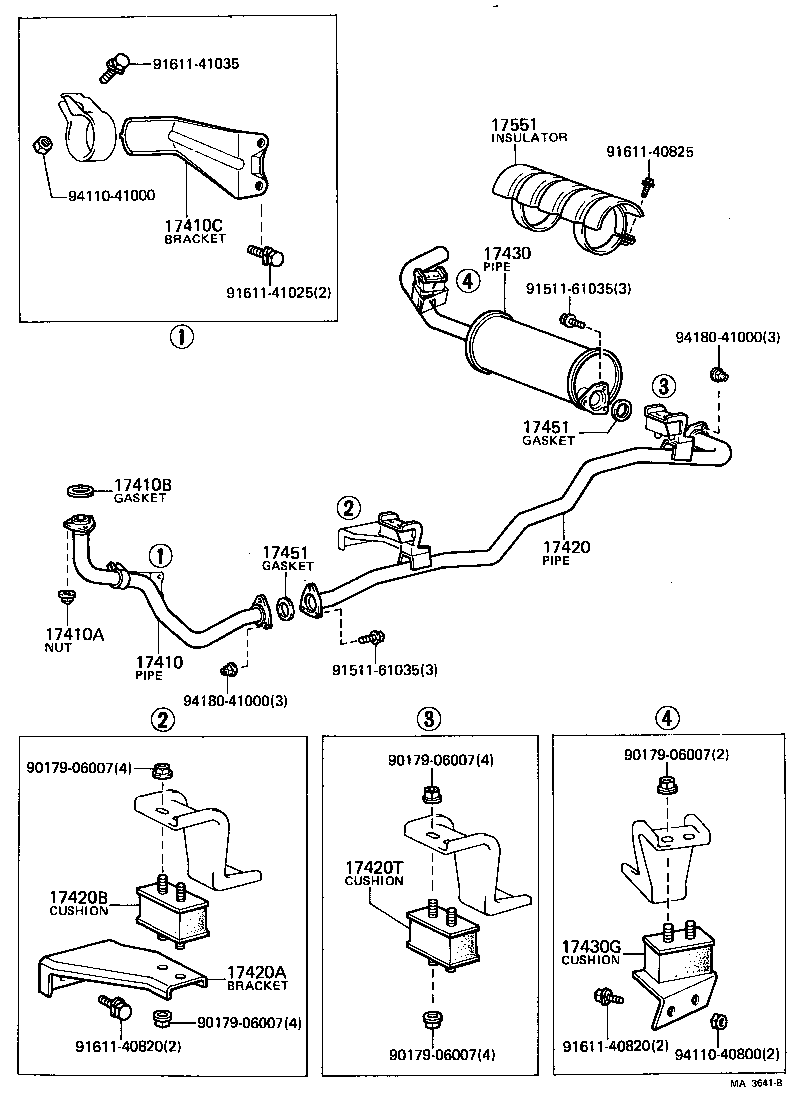  LAND CRUISER 40 45 55 |  EXHAUST PIPE