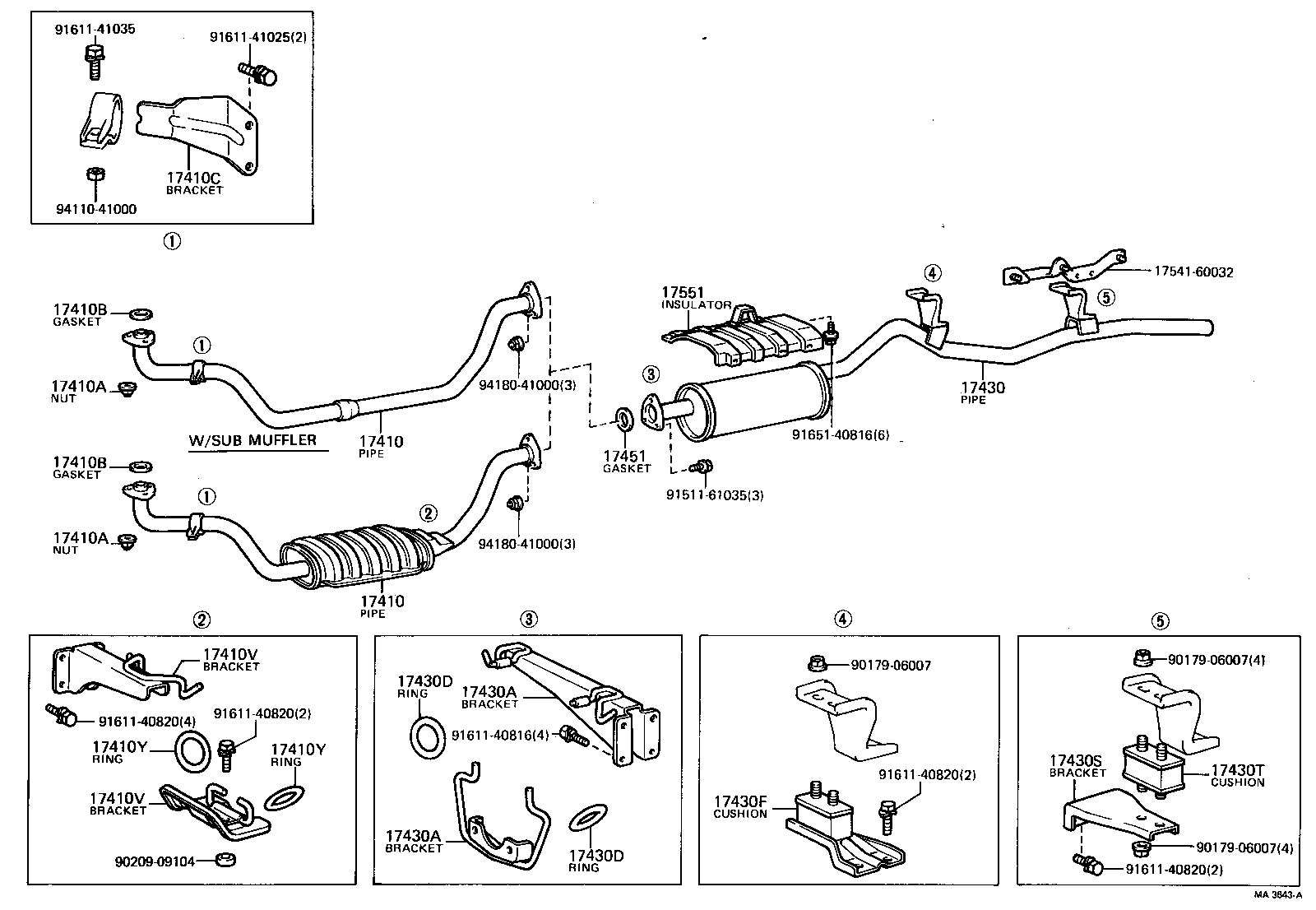  LAND CRUISER 40 45 55 |  EXHAUST PIPE