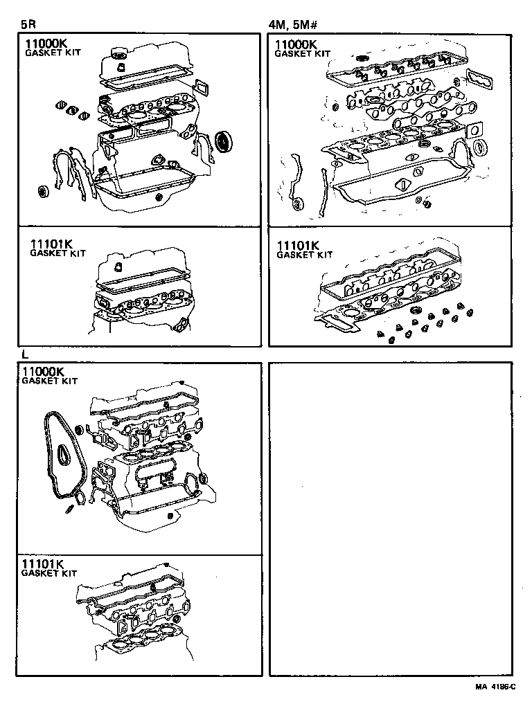  CROWN |  ENGINE OVERHAUL GASKET KIT