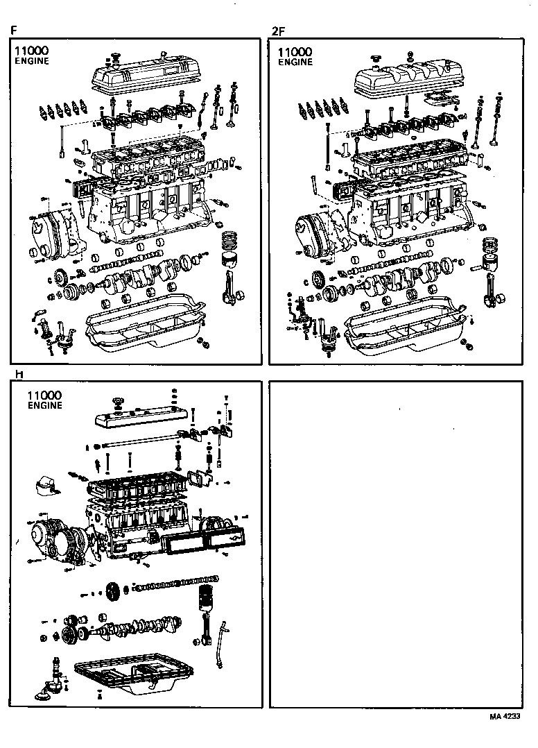  LAND CRUISER 40 45 55 |  PARTIAL ENGINE ASSEMBLY