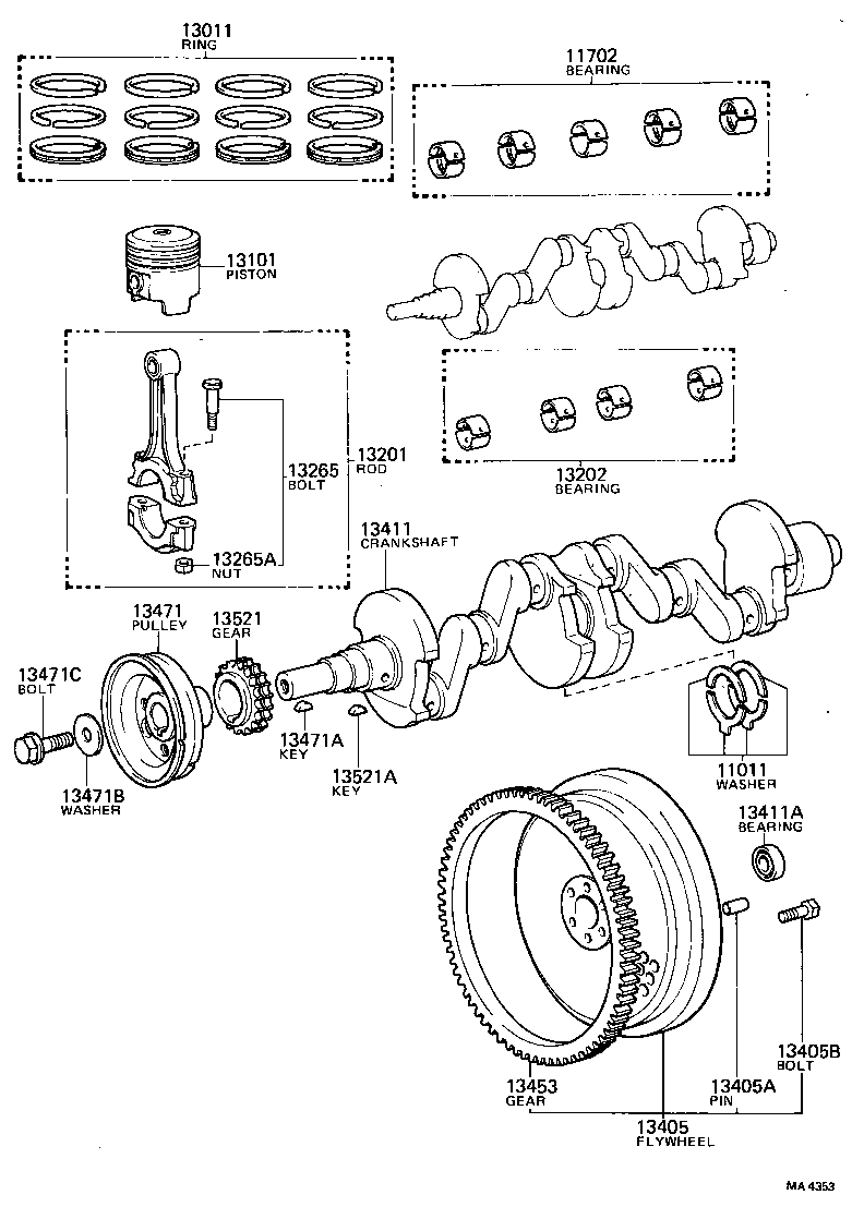  CRESSIDA |  CRANKSHAFT PISTON