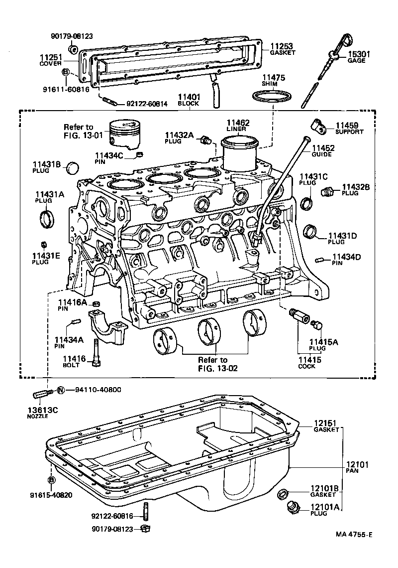  COASTER |  CYLINDER BLOCK