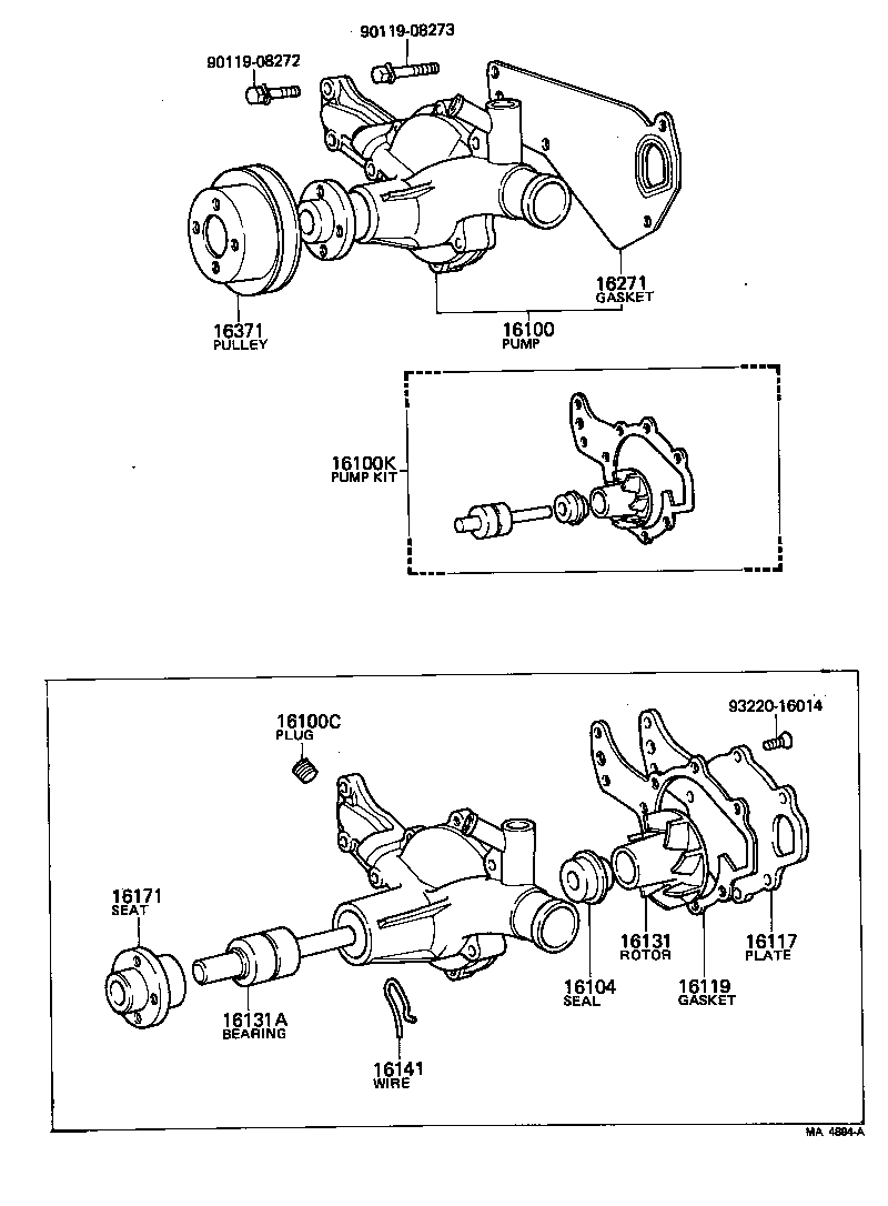  COASTER |  WATER PUMP