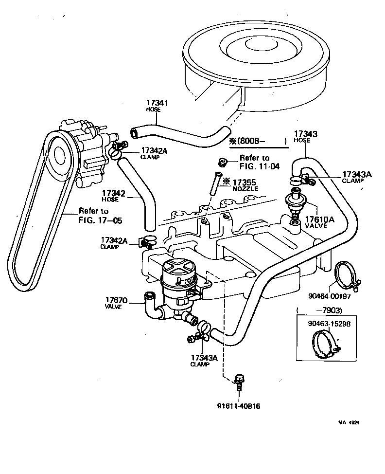  CELICA |  MANIFOLD AIR INJECTION SYSTEM