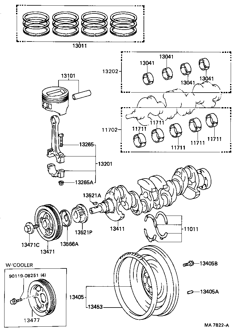  TERCEL |  CRANKSHAFT PISTON