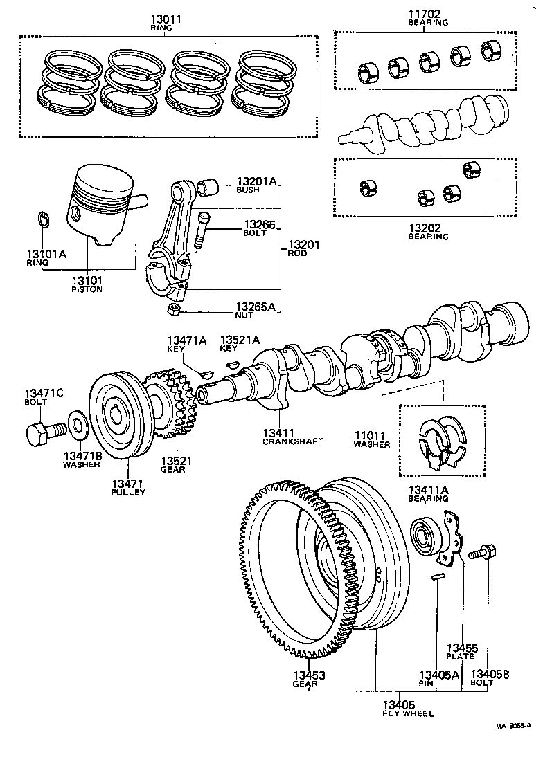  LITEACE |  CRANKSHAFT PISTON