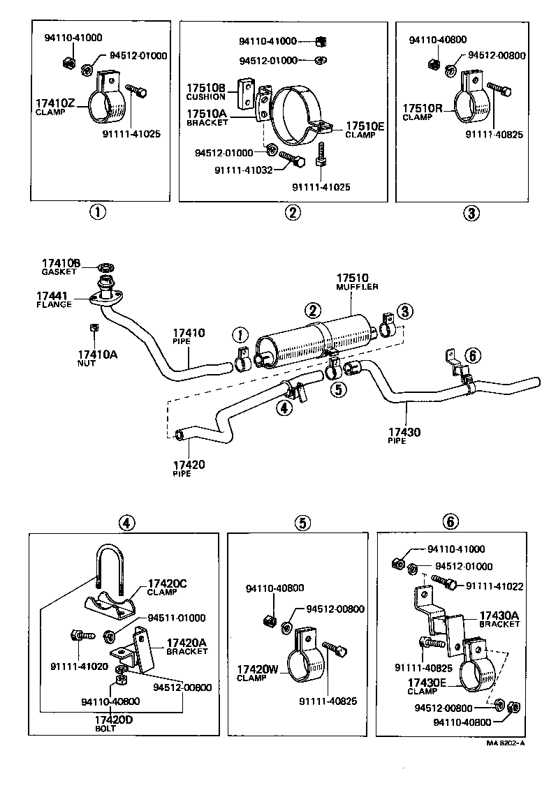  LAND CRUISER 40 45 55 |  EXHAUST PIPE