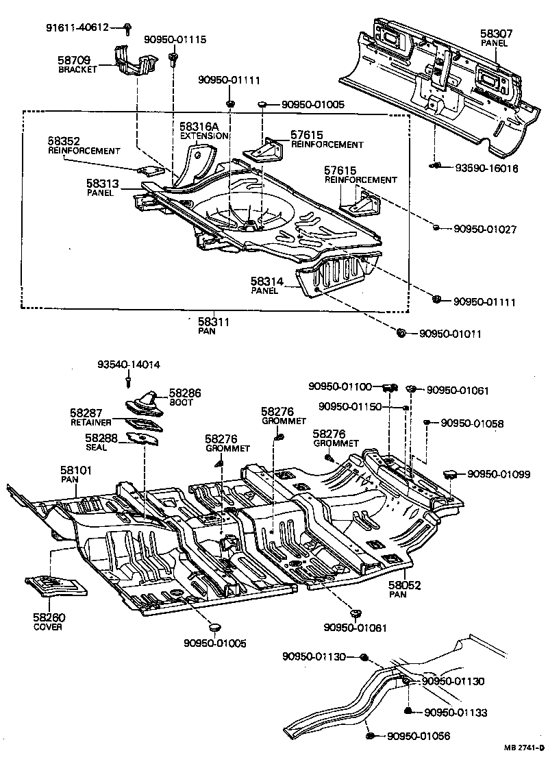  CARINA |  FLOOR PAN LOWER BACK PANEL