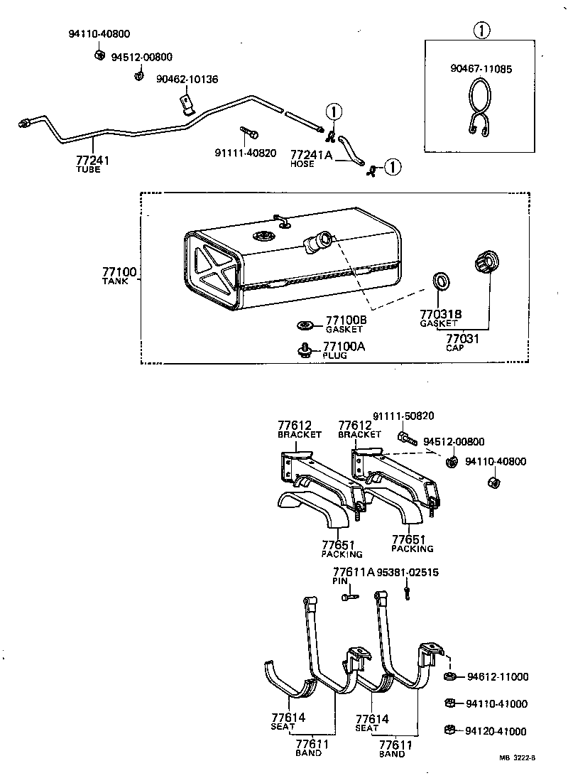  TOYOACE |  FUEL TANK TUBE