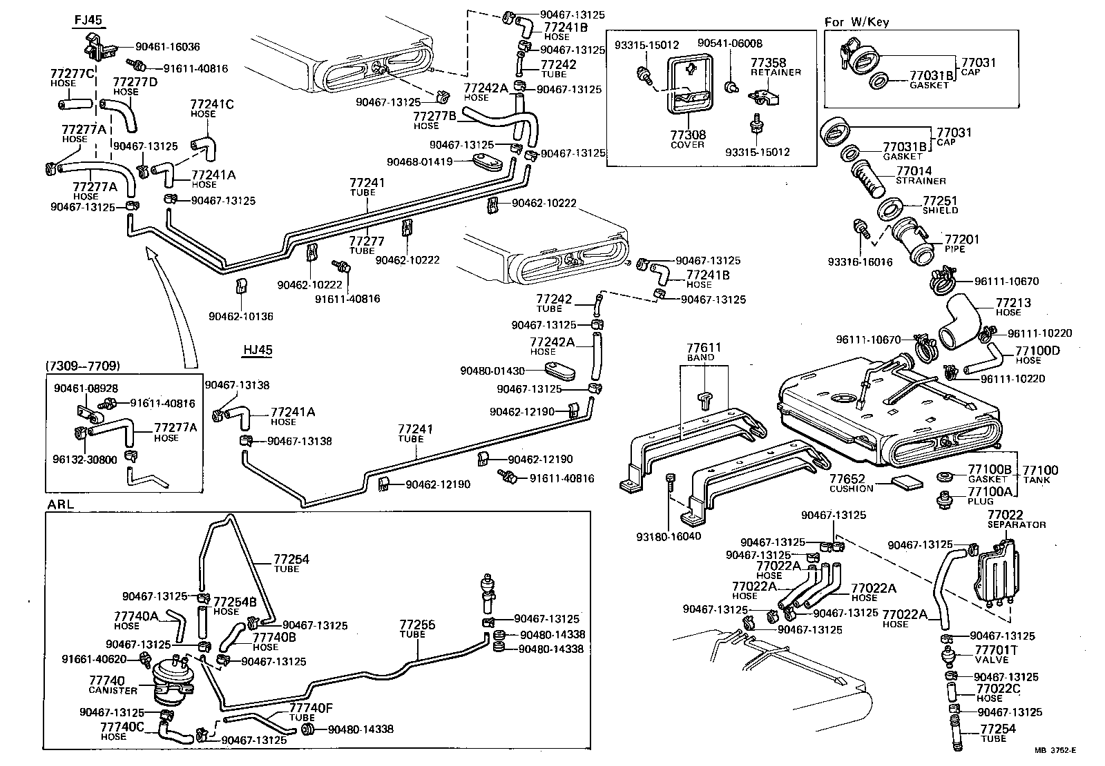  LAND CRUISER 40 45 55 |  FUEL TANK TUBE