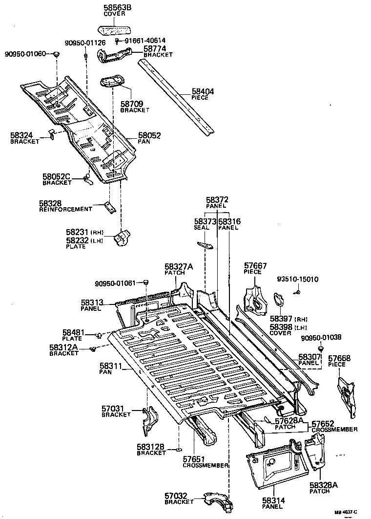  CROWN |  FLOOR PAN LOWER BACK PANEL
