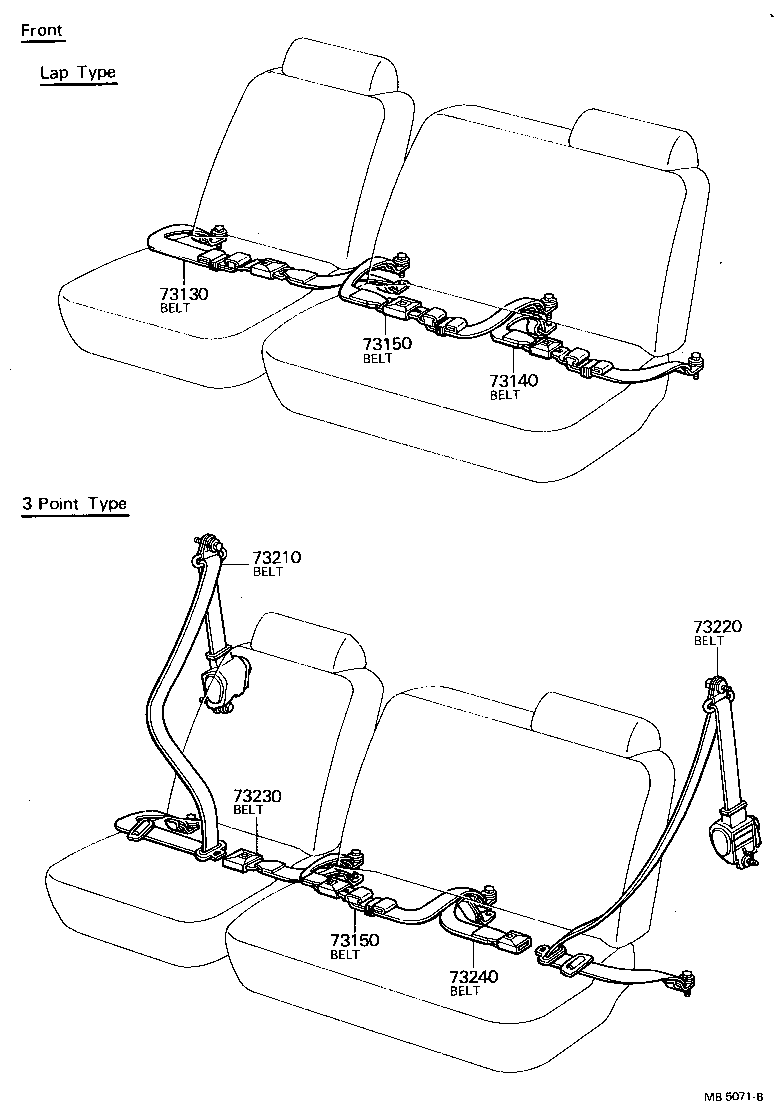  LAND CRUISER 40 45 55 |  SEAT BELT