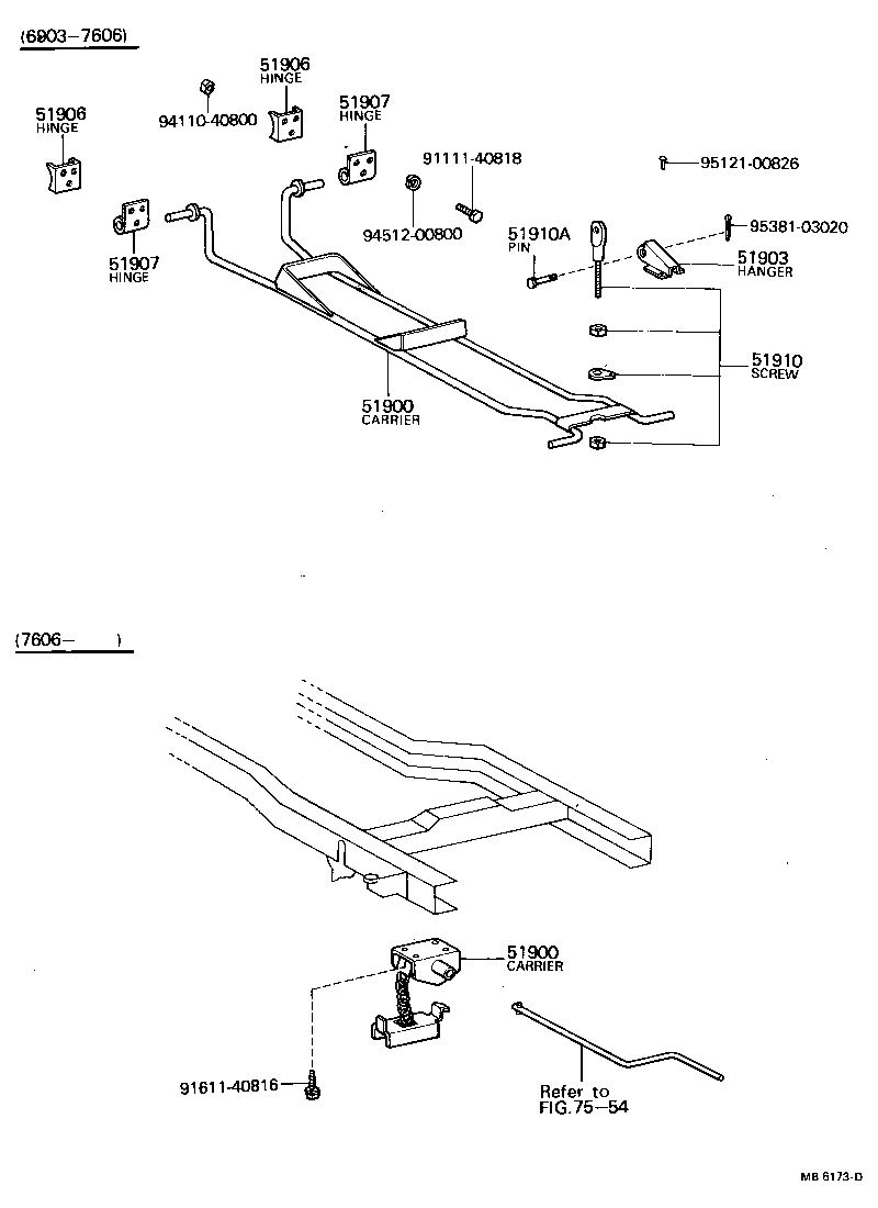  LAND CRUISER 40 45 55 |  SPARE WHEEL CARRIER