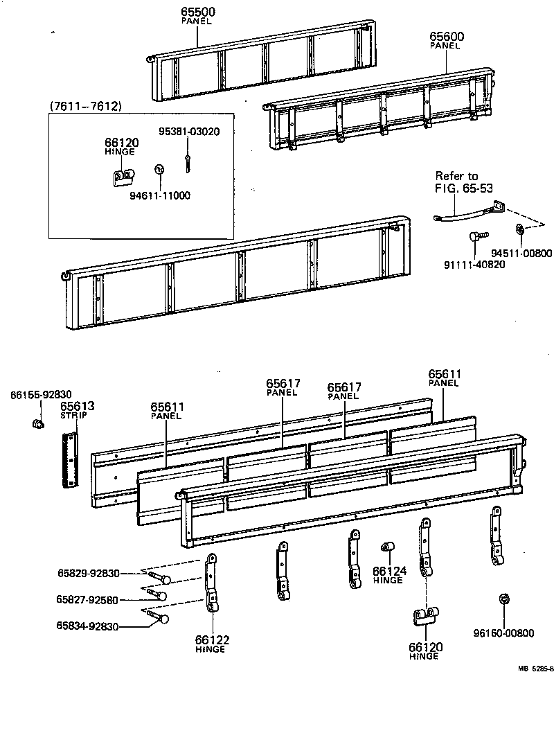  TOYOACE |  REAR BODY SIDE PANEL
