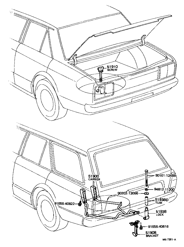  CARINA |  SPARE WHEEL CARRIER