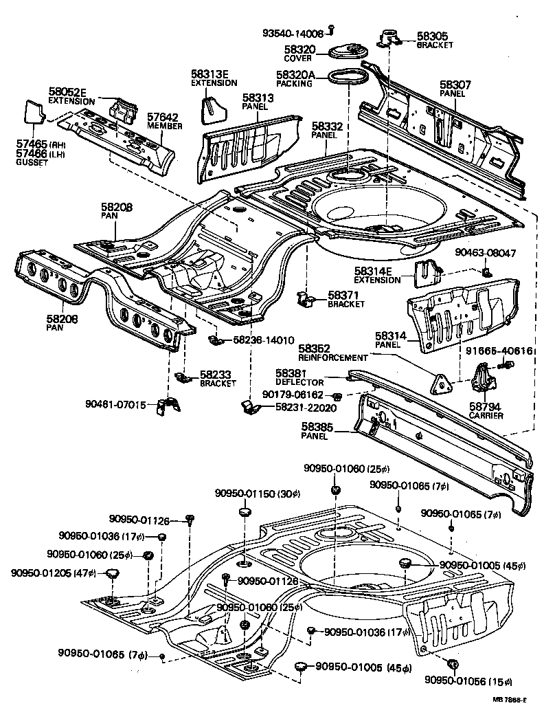  CRESSIDA |  FLOOR PAN LOWER BACK PANEL