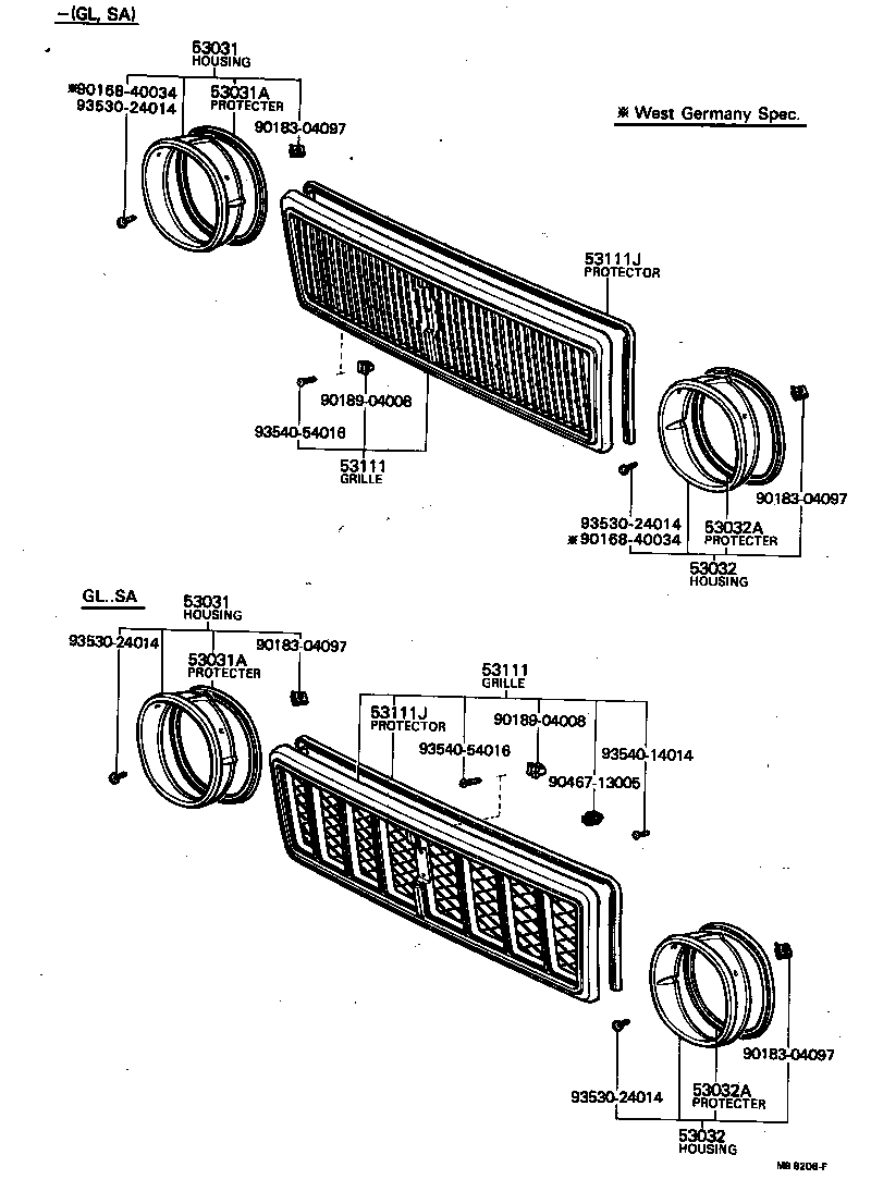  CRESSIDA |  RADIATOR GRILLE