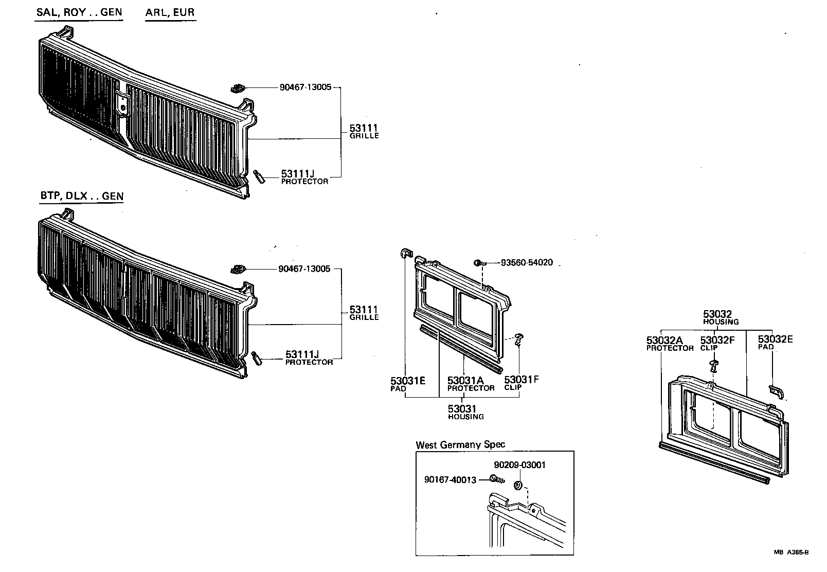  CROWN |  RADIATOR GRILLE