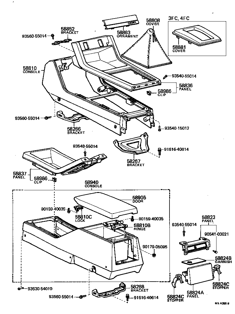  CROWN |  CONSOLE BOX BRACKET