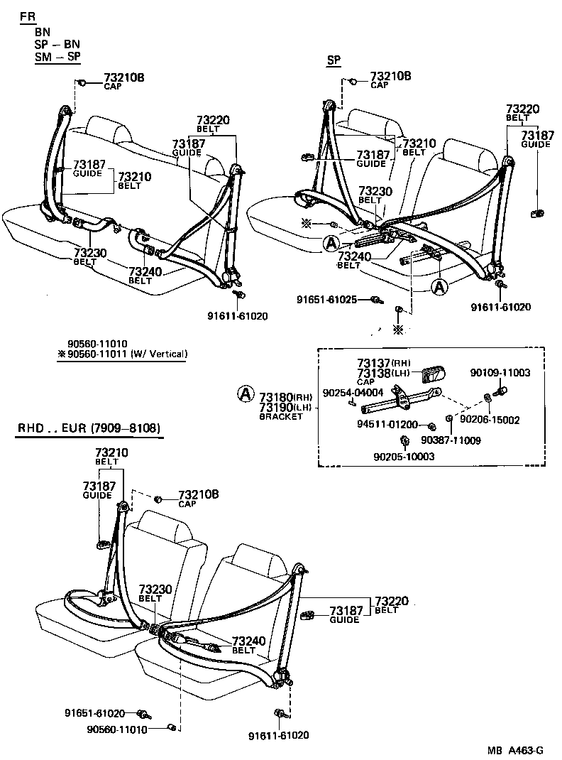  CROWN |  SEAT BELT CHILD RESTRAINT SEAT