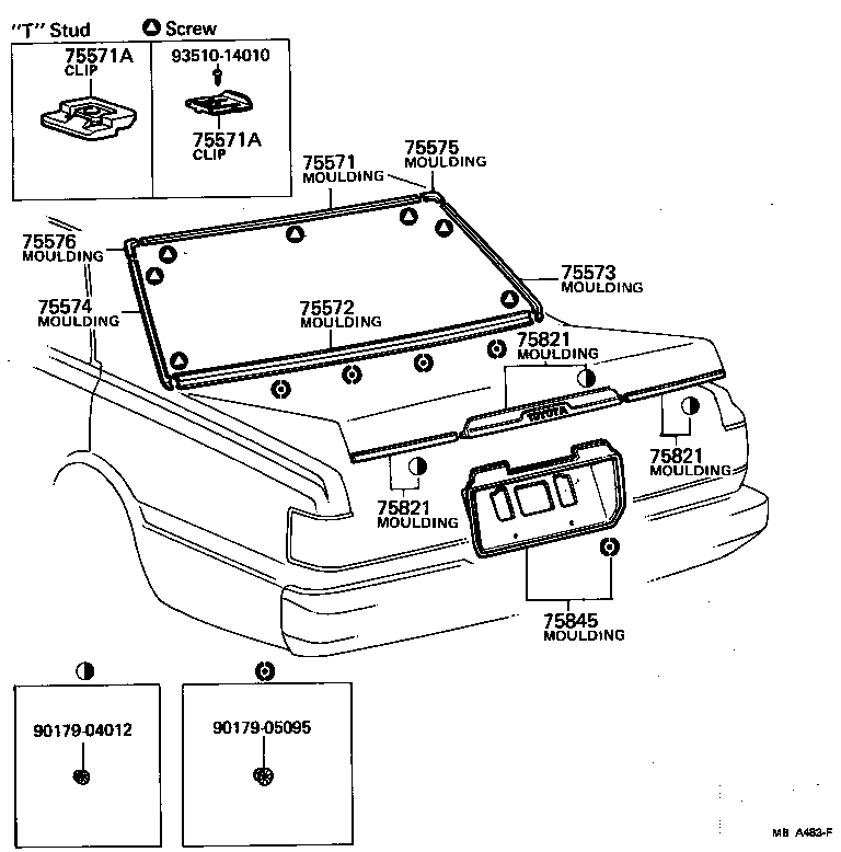  CROWN |  REAR MOULDING