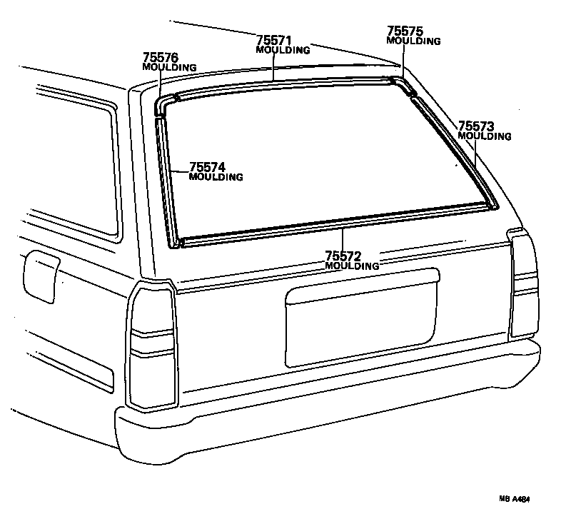  CROWN |  REAR MOULDING