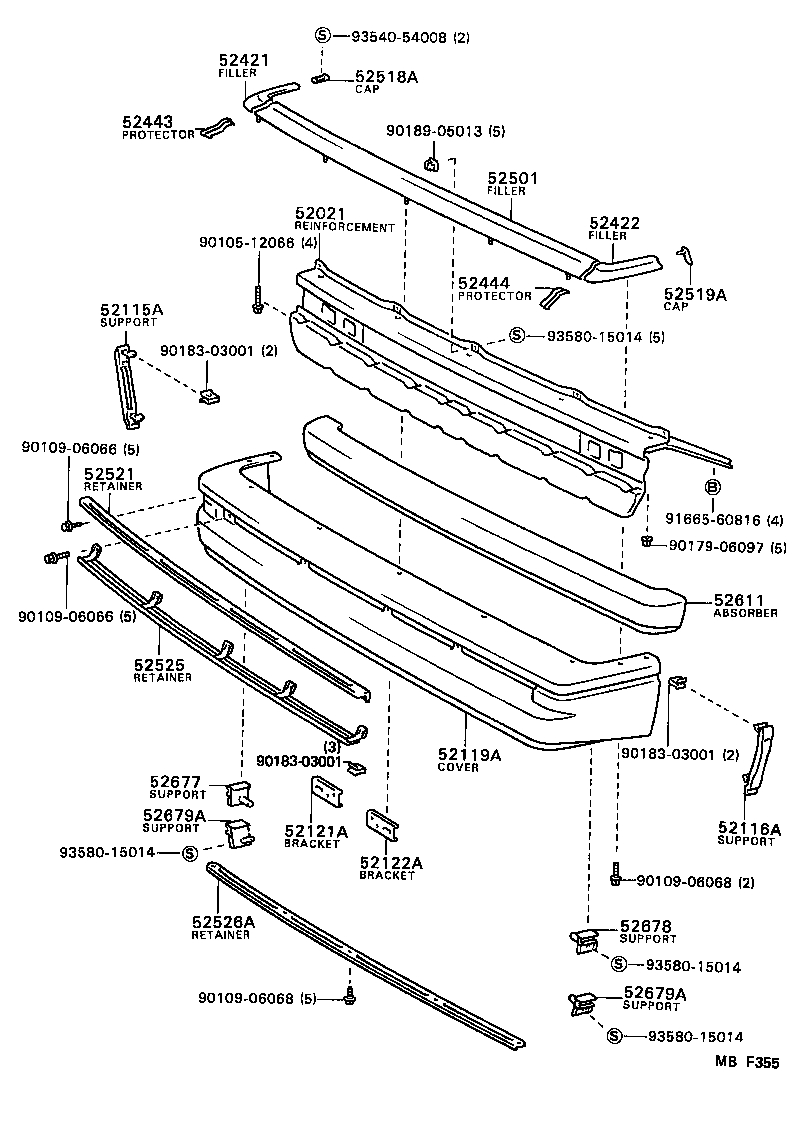  VAN |  FRONT BUMPER BUMPER STAY