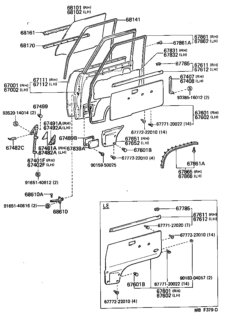 VAN |  FRONT DOOR PANEL GLASS