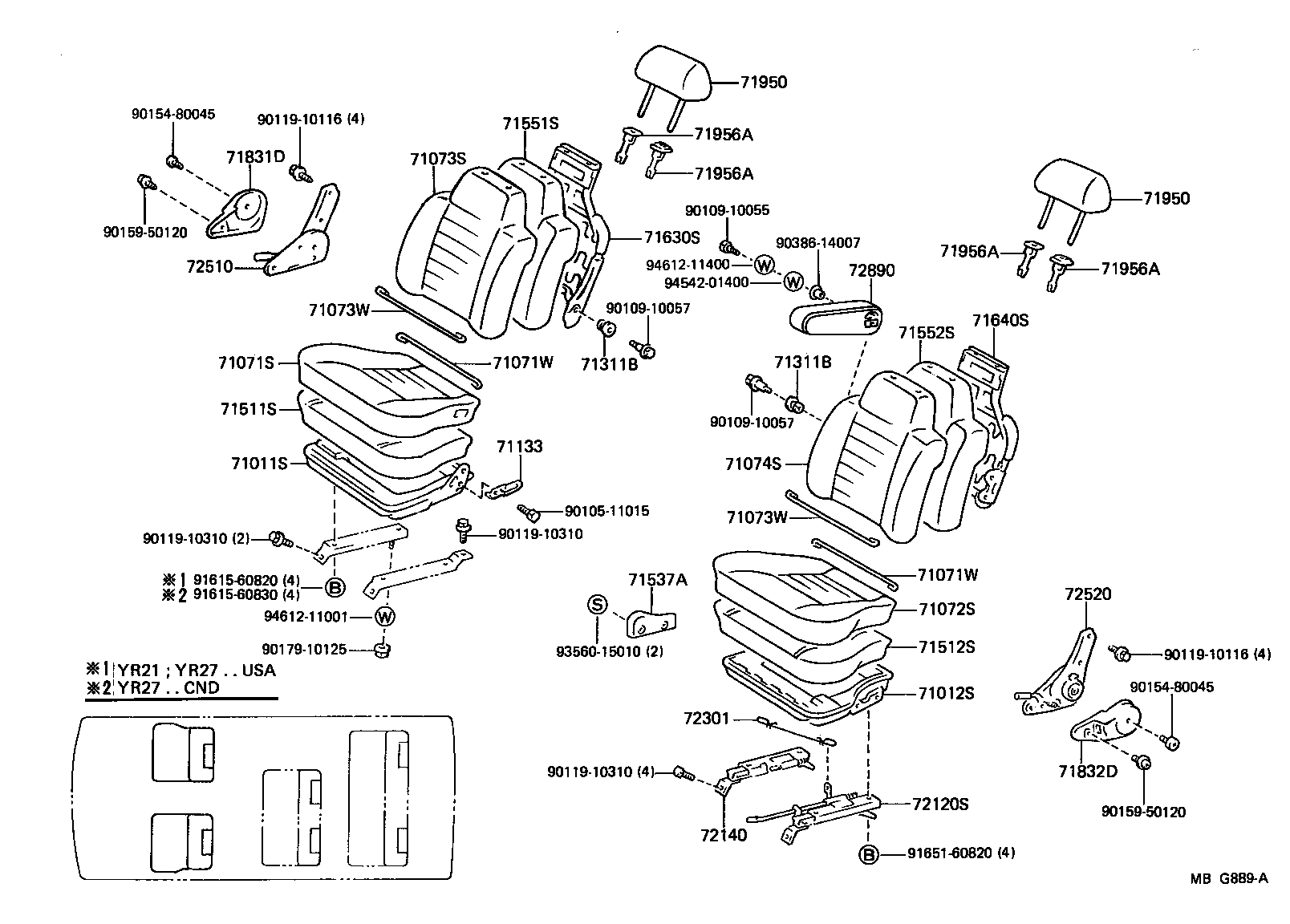  VAN |  SEAT SEAT TRACK