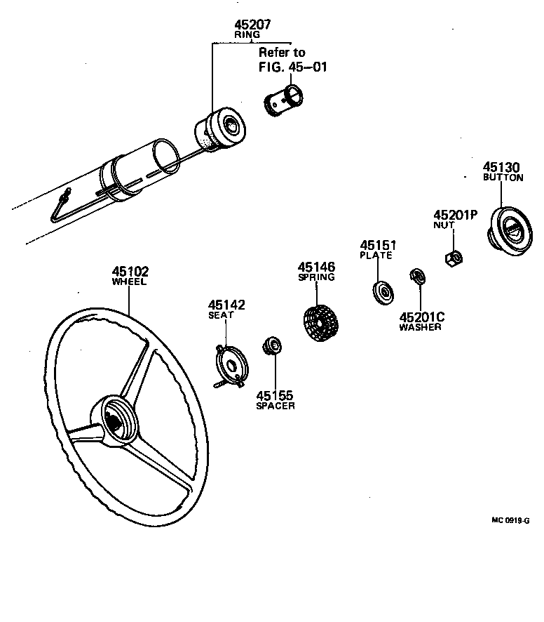  LAND CRUISER 40 45 55 |  STEERING WHEEL