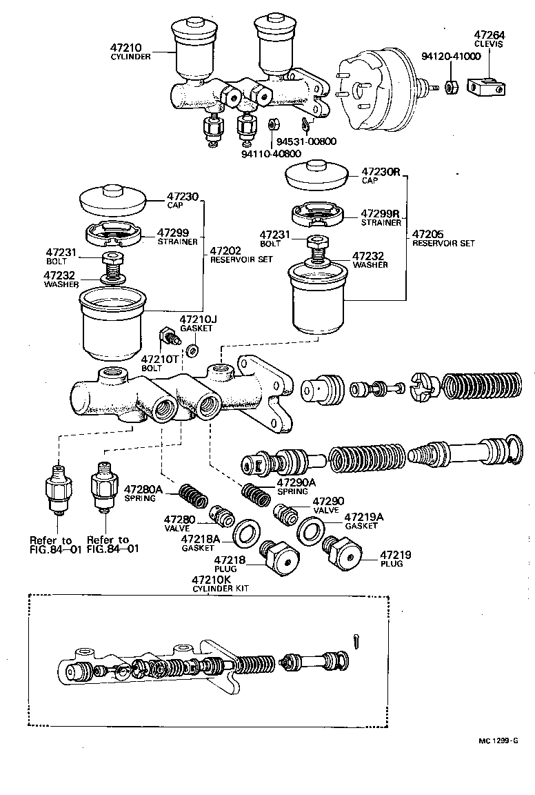  LAND CRUISER 40 45 55 |  BRAKE MASTER CYLINDER