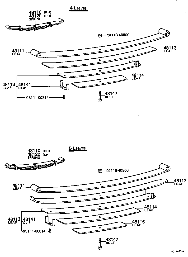  TOYOACE |  FRONT SPRING SHOCK ABSORBER