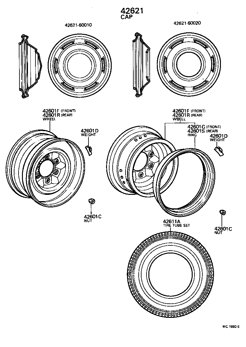  LAND CRUISER 40 45 55 |  DISC WHEEL WHEEL CAP