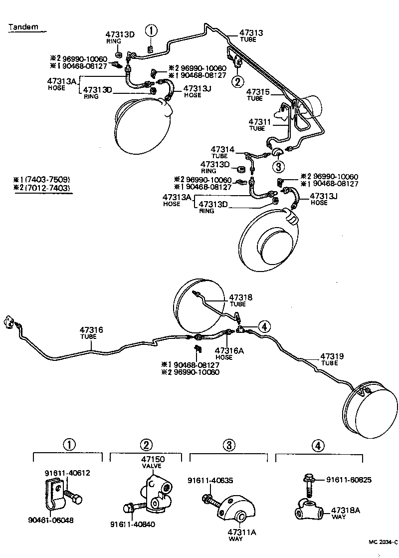  CARINA |  BRAKE TUBE CLAMP