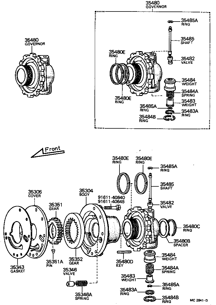  CARINA |  REAR OIL PUMP GOVERNOR ATM