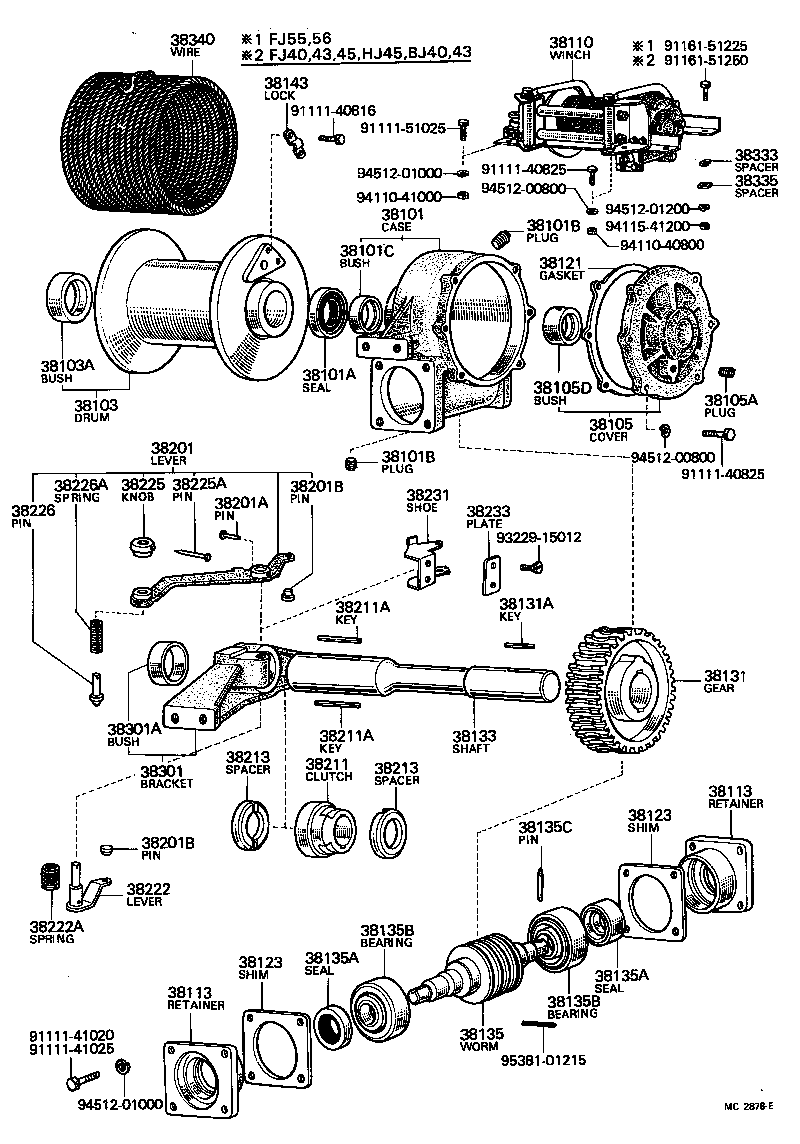  LAND CRUISER 40 45 55 |  TRANSFER VALVE BODY VALVE LEVER