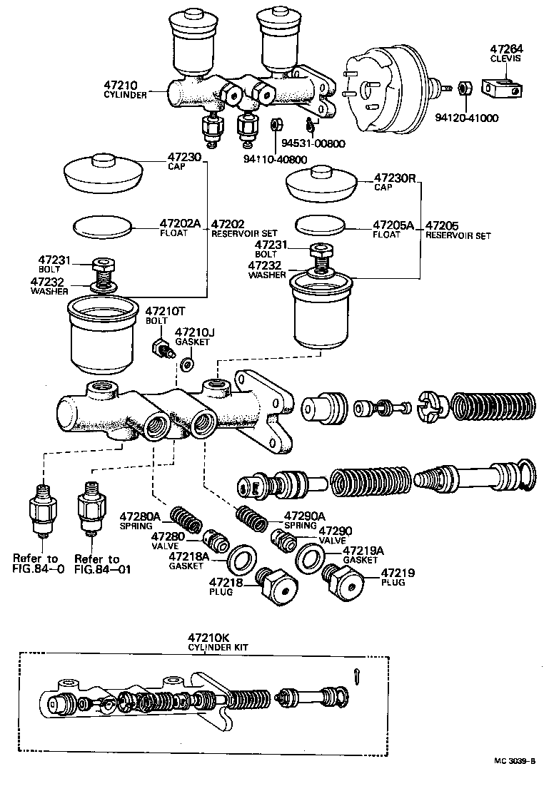  LAND CRUISER 40 45 55 |  BRAKE MASTER CYLINDER